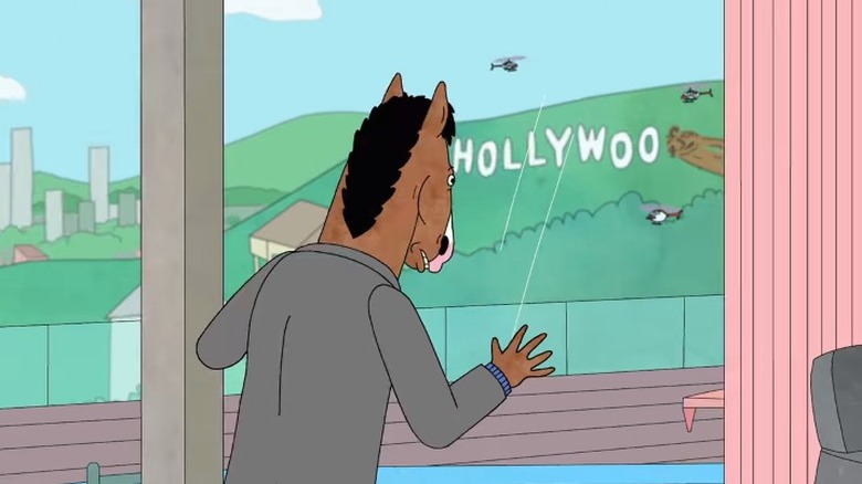 Missing D in Hollywood sign BoJack Horseman