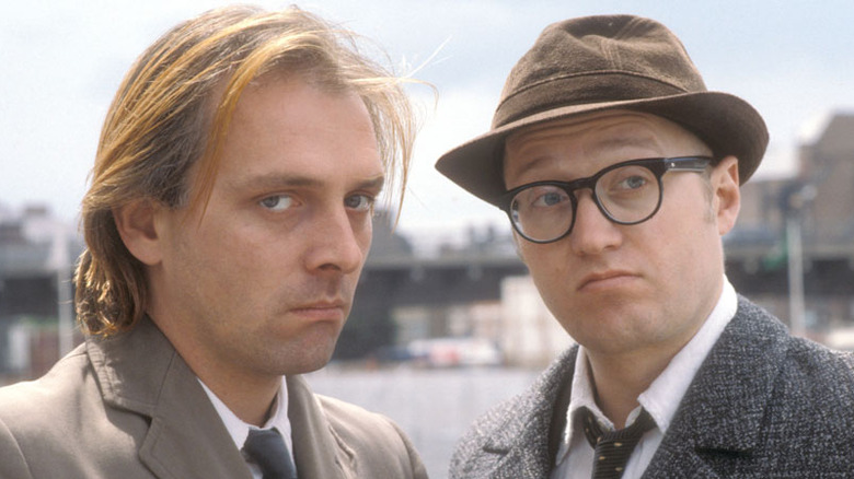 Rik Mayall and Adrian Edmondson in "Bottom"