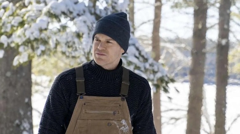 Michael C. Hall snow overalls Cold Snap