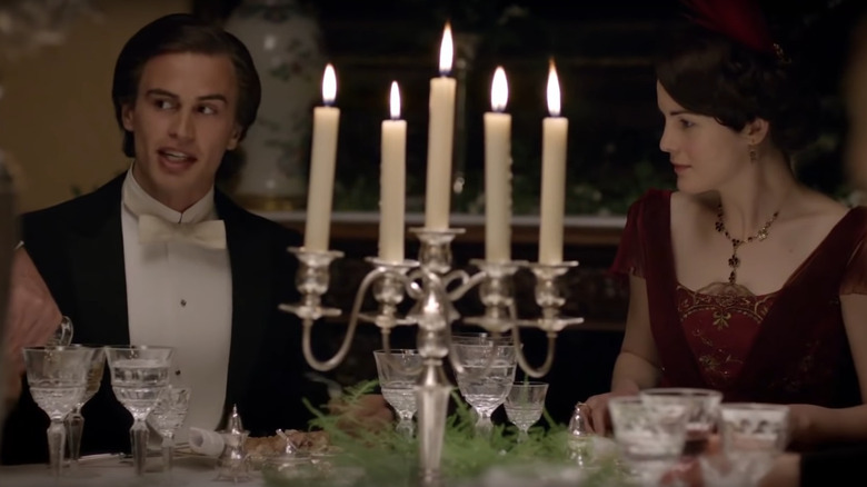 Mr. Pamuk and Lady Mary eating Downton Abbey