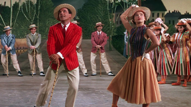 Gene Kelly and Leslie Caron dancing