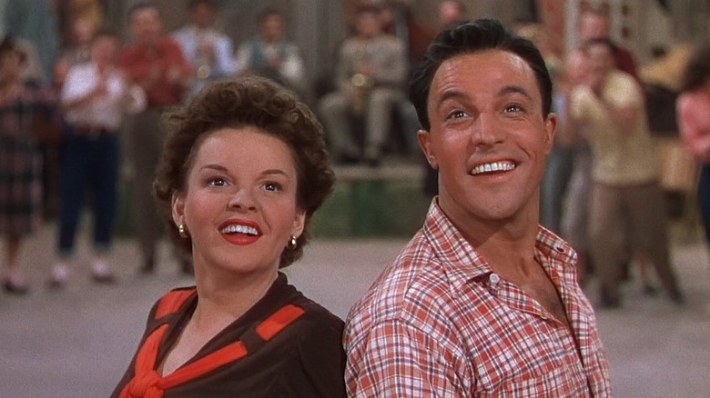 Judy Garland and Gene Kelly smiling