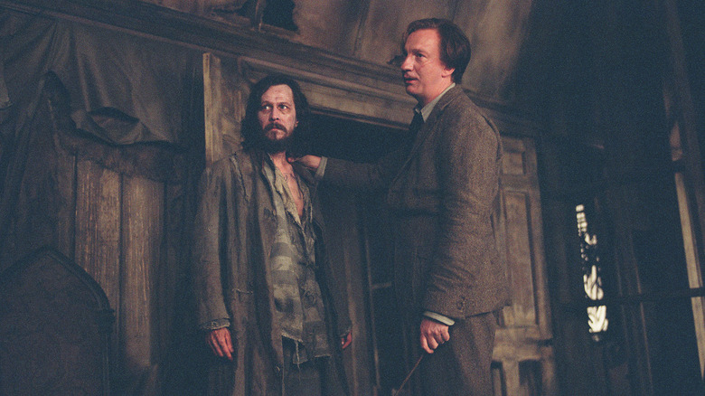 Sirius stands with Lupin