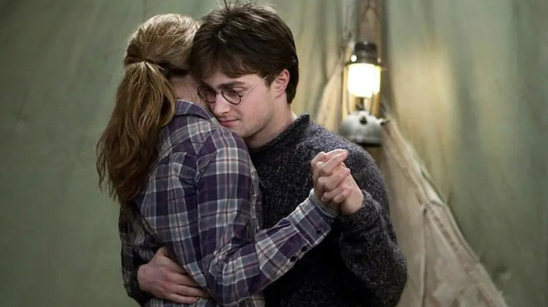 Harry and Hermione dancing