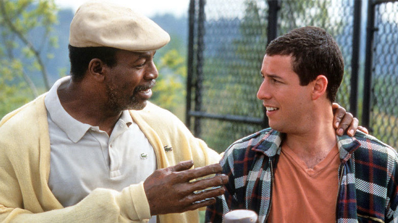 Carl Weathers and Adam Sandler