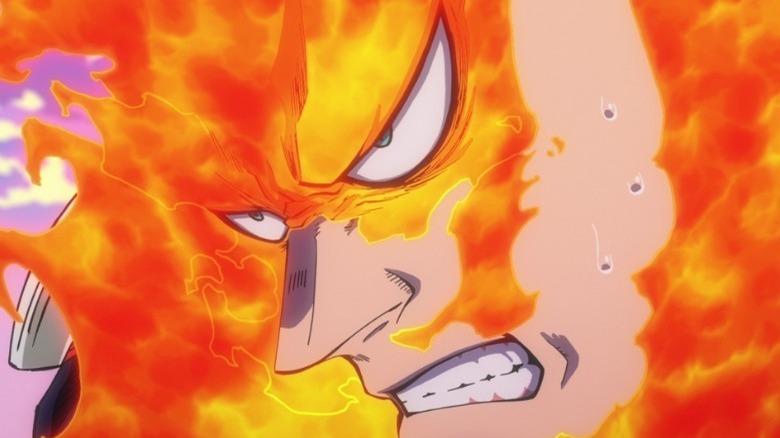 endeavor on fire my hero academia 