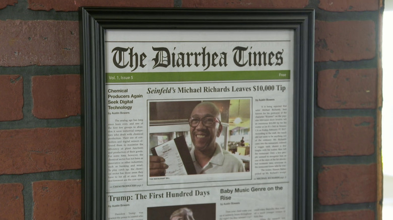 Novelty newspaper on wall Nathan for You