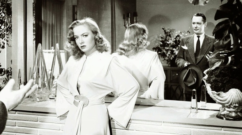 Audrey Totter and Robert Montgomery in Lady in the Lake