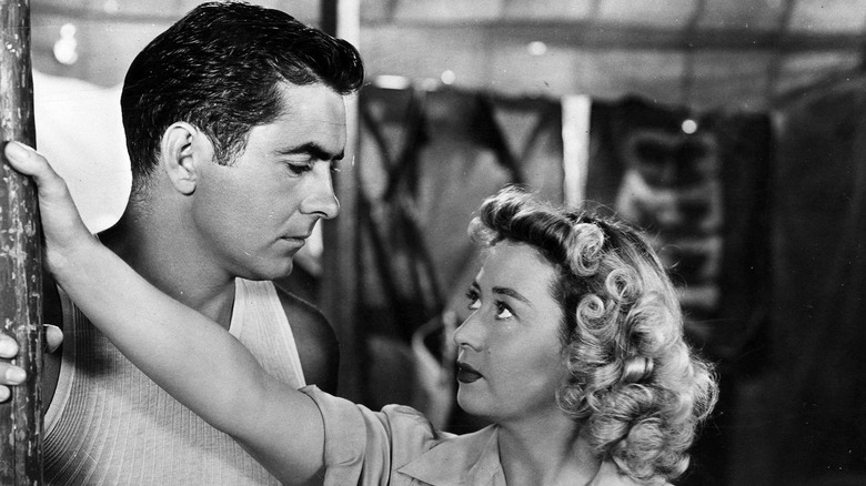 Tyrone Power and Joan Blondell in Nightmare Alley