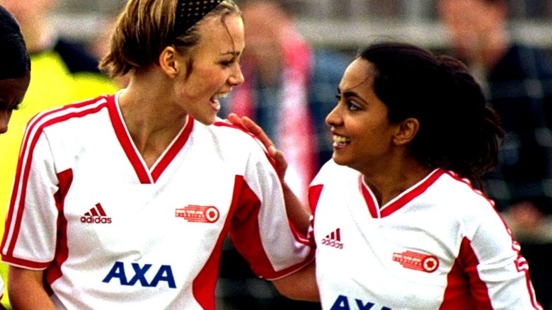 Kiera Knightley Parminder Nagra soccer uniforms