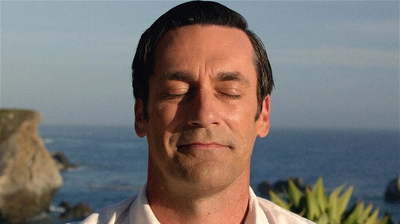 Mad Men Don Draper meditating 