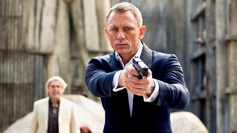 Bond aims his gun
