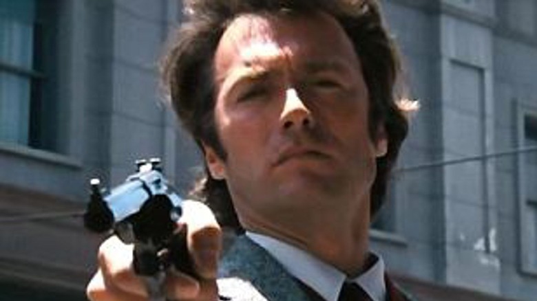 Clint Eastwood pointing gun