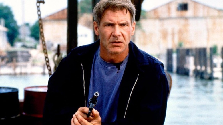 Harrison Ford on boat