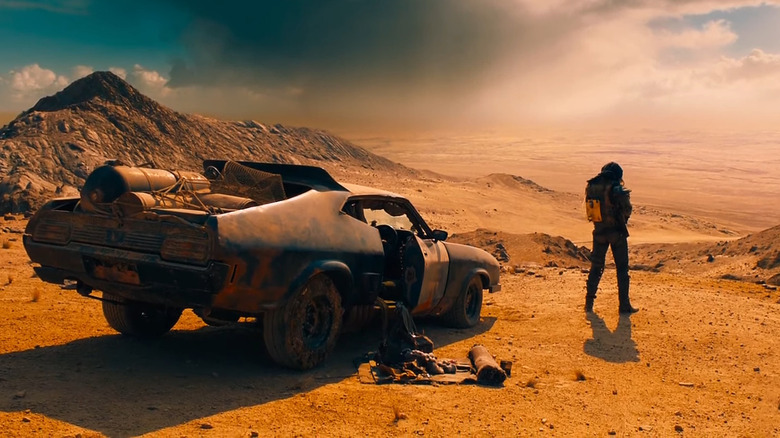 Mad Max: Fury Road Max and car in desert