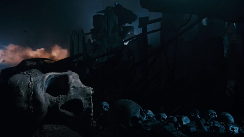 The Terminator skulls and ruins in the future