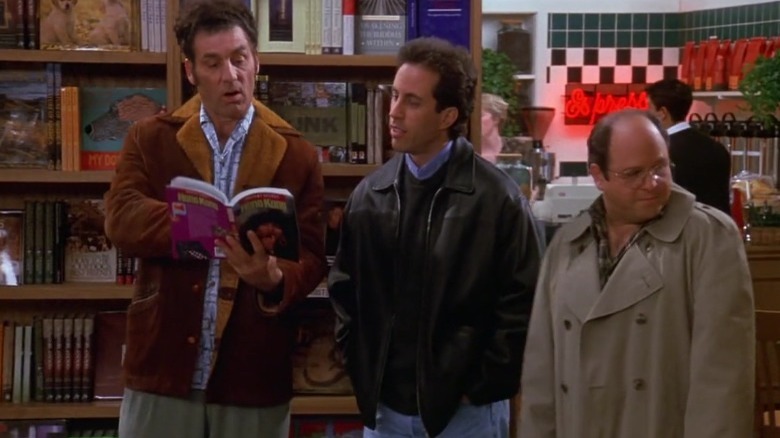 Jerry, George, and Kramer bookstore