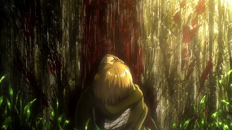 Attack on Titan Petra dies against a tree