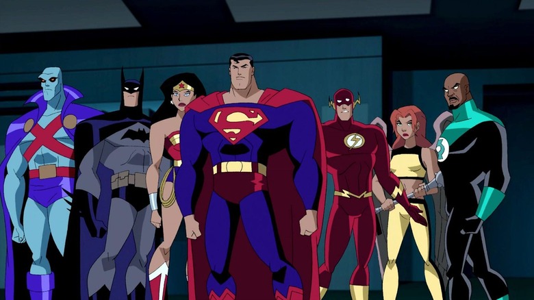 The Justice League in formation