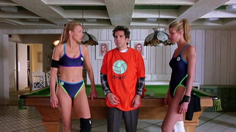 Ben Stiller with workout girls