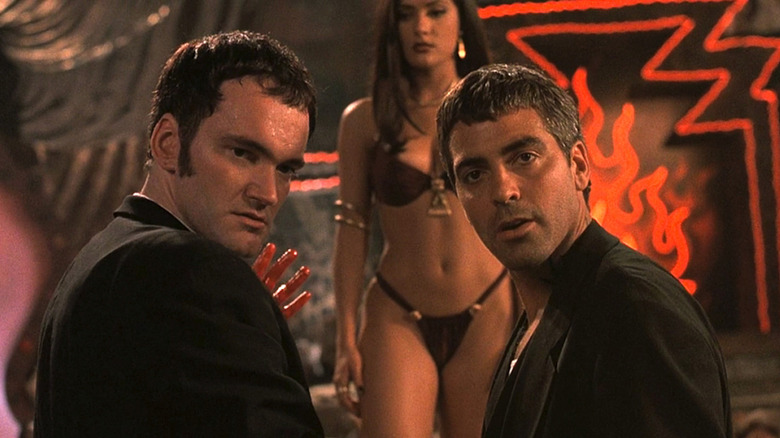 dusk till dawn clooney tarantino looking shocked