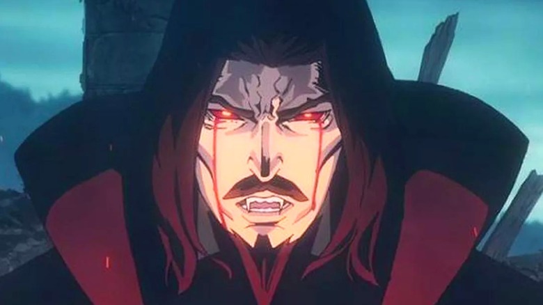 Dracula bleeds eyes Castlevania