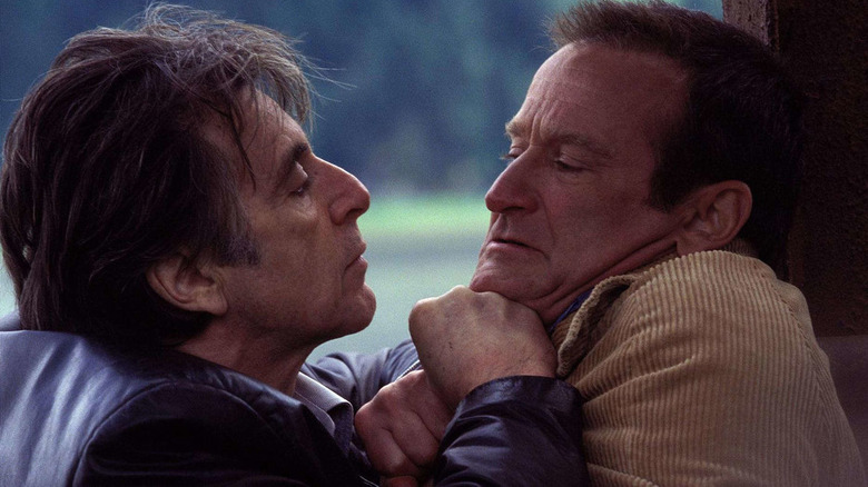 Al Pacino grabbing Robin Williams in Insomnia