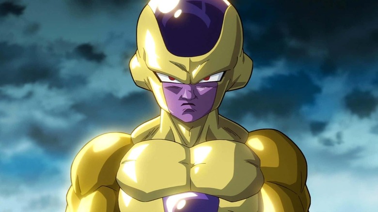 Frieza frowns in his golden form in Dragon Ball Super