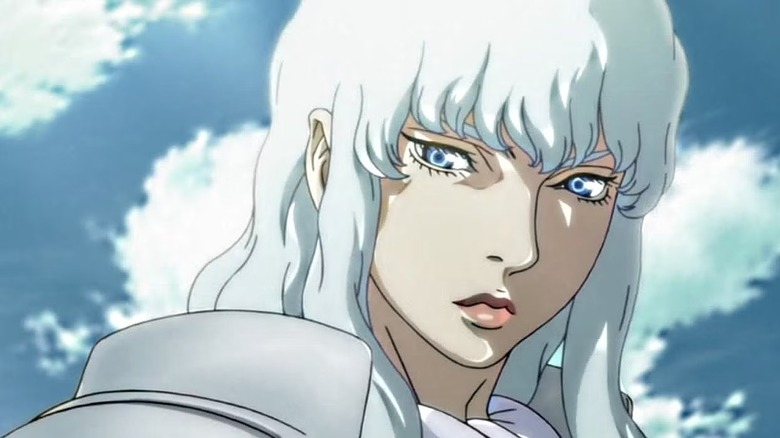 Griffith looks down clear-eyed outside in Berserk