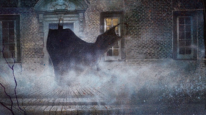 Batman outside Arkham Asylum