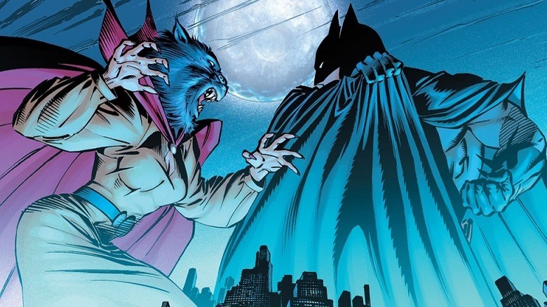 Batman face off against classic catwoman