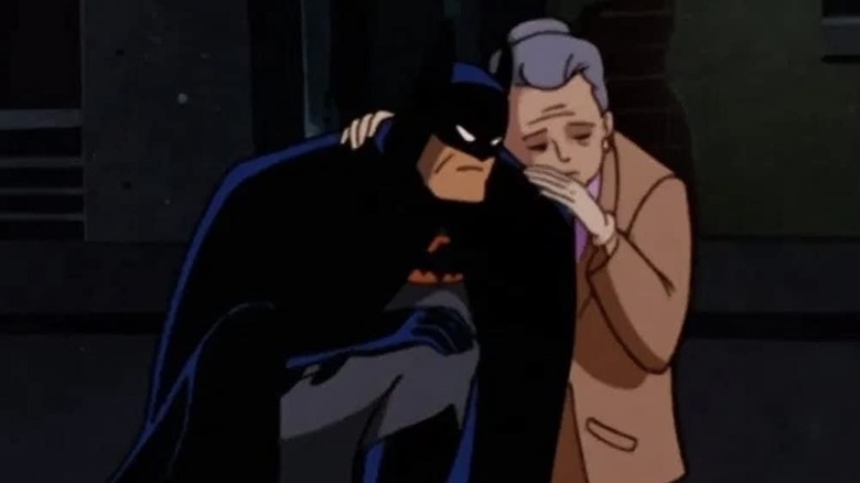 Batman Leslie Thompkins grieving