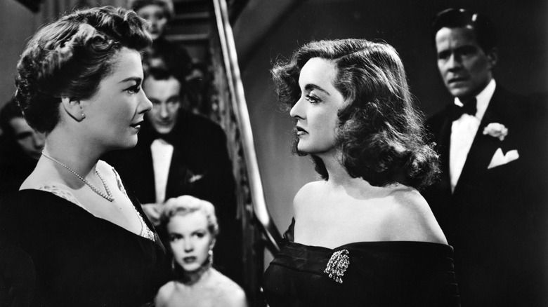 Margo (Bette Davis) confronting Eve (Anne Baxter) in All About Eve