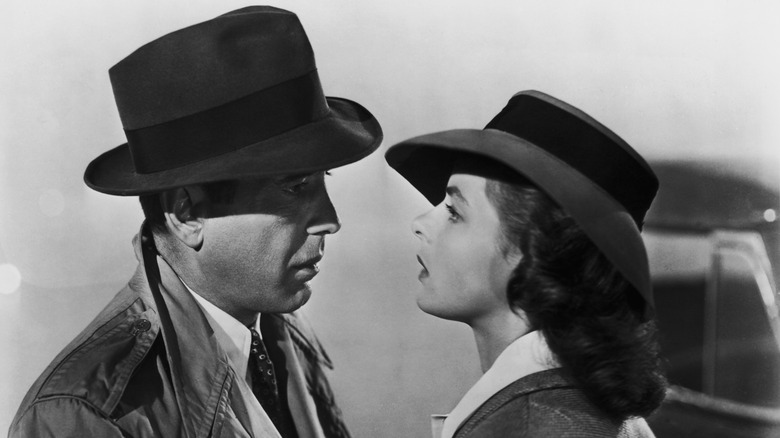 Rick (Humphrey Bogart) and Ilsa (Ingrid Bergman) saying goodbye in Casablanca