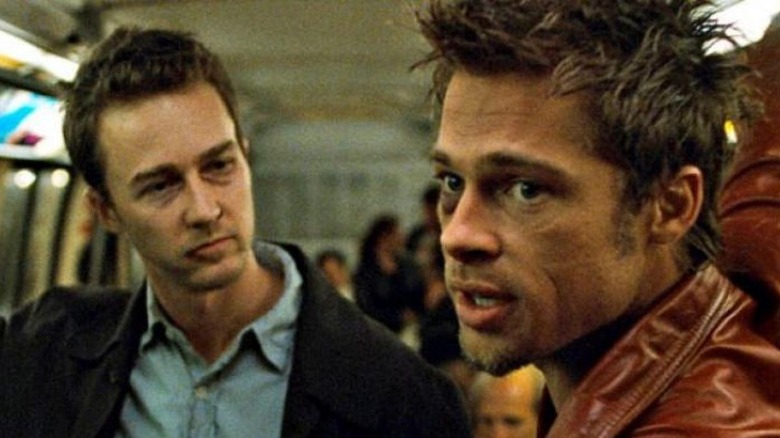 Edward Norton and Brad Pitt