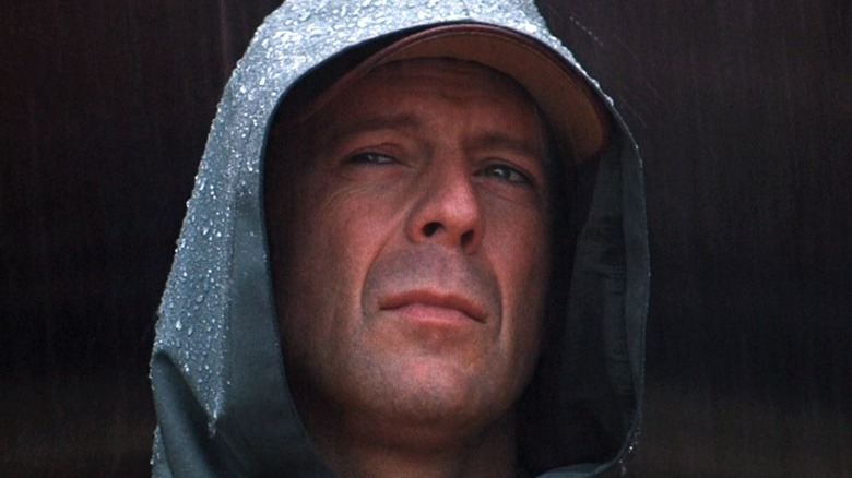 Bruce Willis in raincoat