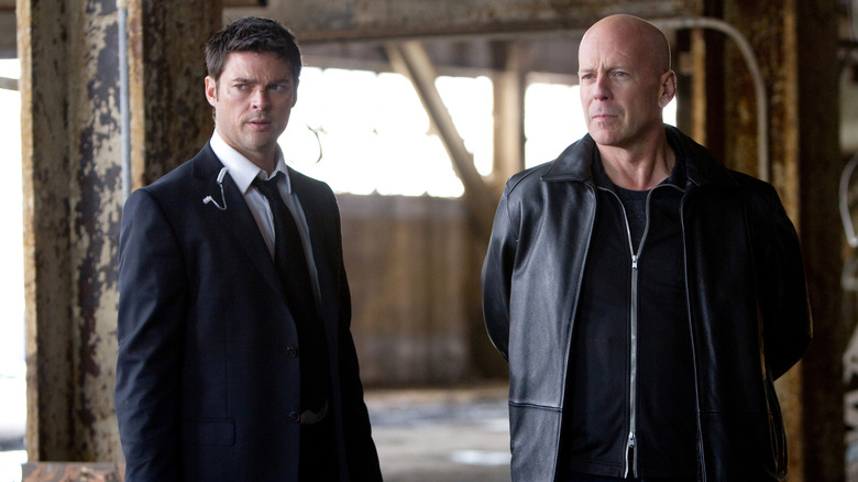 Bruce Willis and Karl Urban