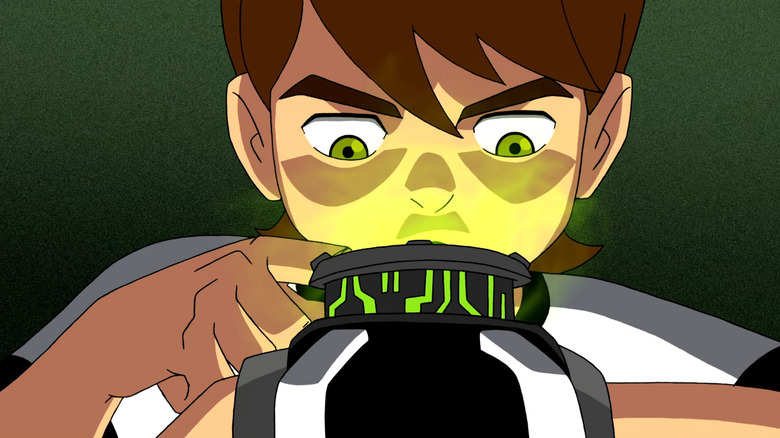 Ben activating his Omnitrix on Ben 10