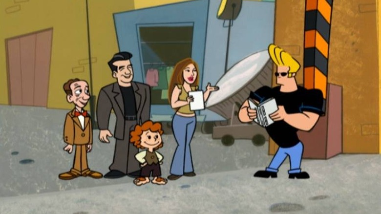 Johnny Bravo with Jessica Biel and Don Knotts