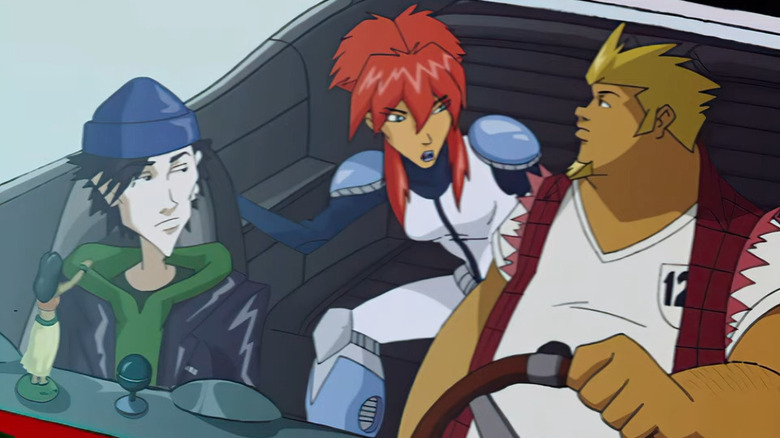 Kiva talking to Coop and Jamie in Megas XLR