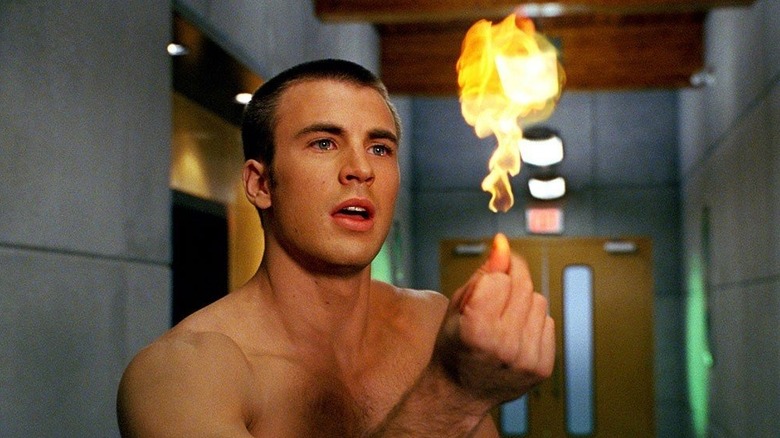 Chris Evans as Human Torch in Fantastic Four