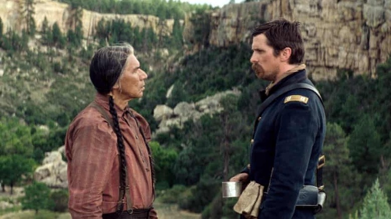 Wes Studi and Christian Bale