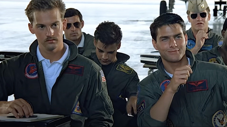 Anthony Edwards and Tom Cruise in Top Gun