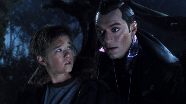 Haley Joel Osment and Jude Law worried