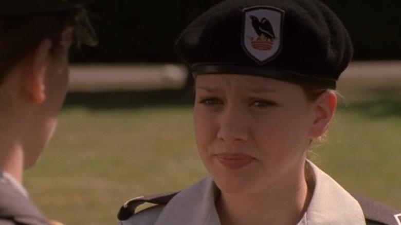 Hilary Duff as Kelly frowning in Cadet Kelly