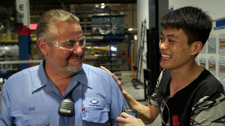 American Factory Chinese man meets American factory worker