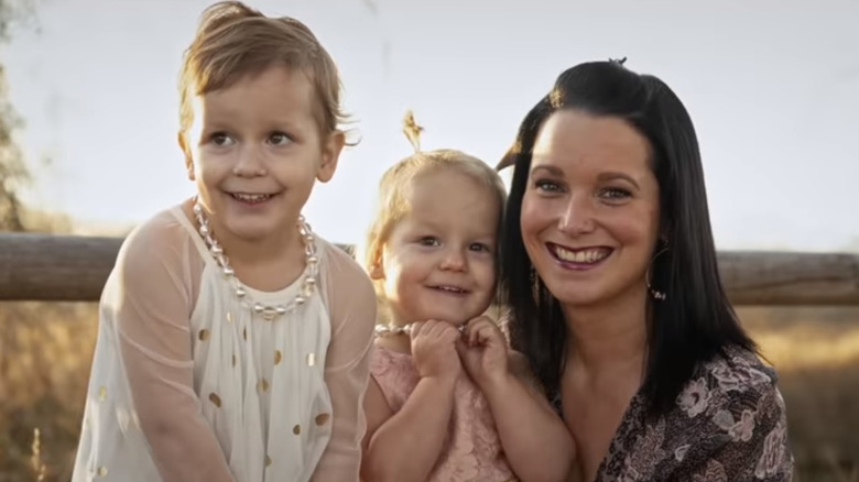 Shannan Watts poses with her children