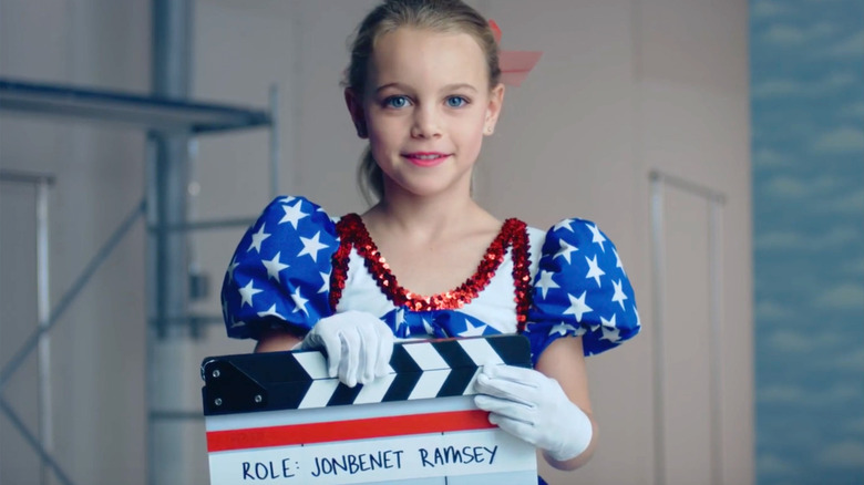 Young actress auditioning for role of JonBenet Ramsey