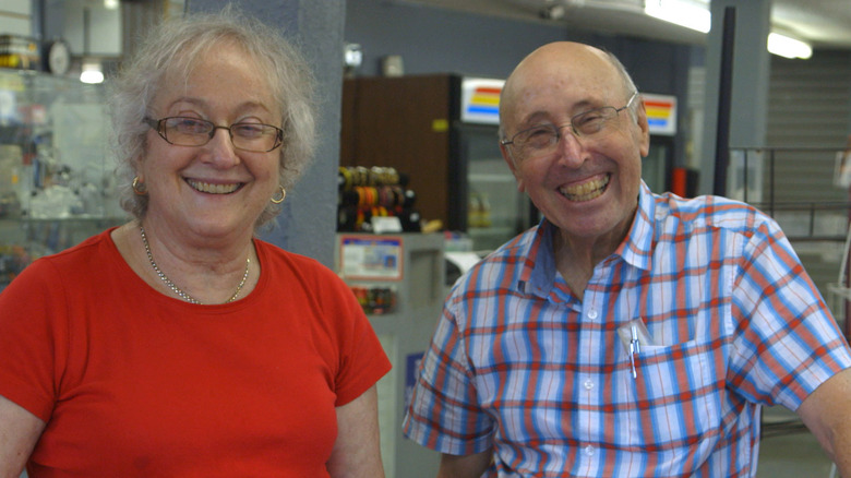 Karen and Barry Mason smile for camera