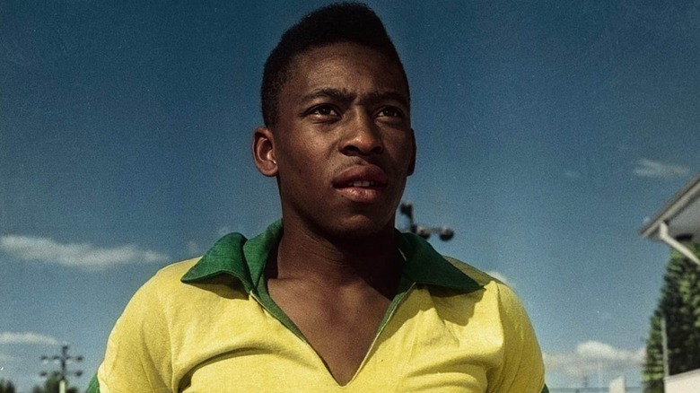 Pelé in football jersey